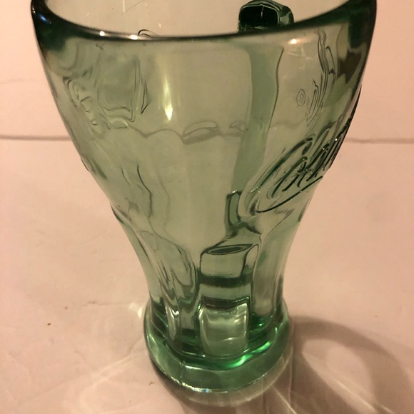 Vintage Dining Libbey Coca-Cola 14.5 Oz Genuine Green Glass Mug Vintage Handle - Picture 7 of 8